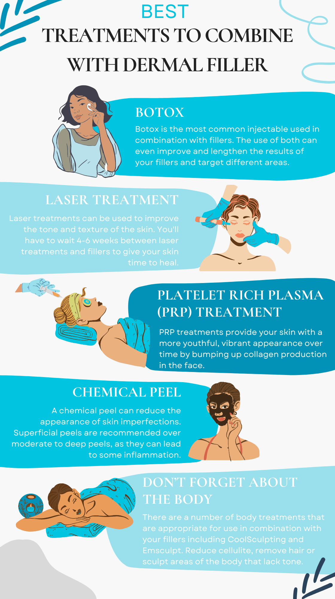 Best treatments to combine with dermal filler graphic