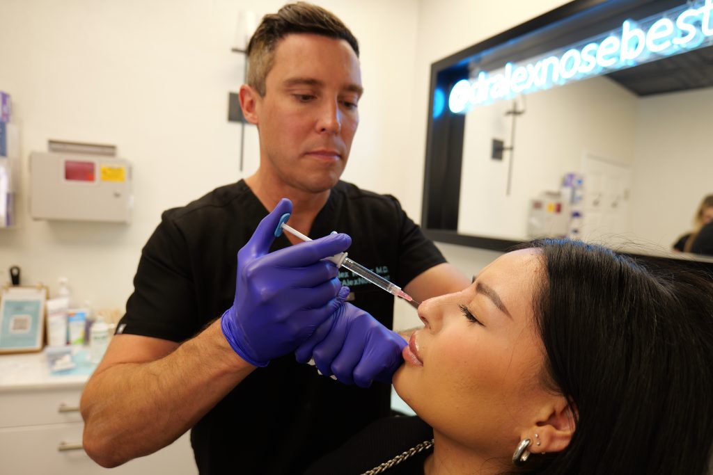 bulbous nose injection